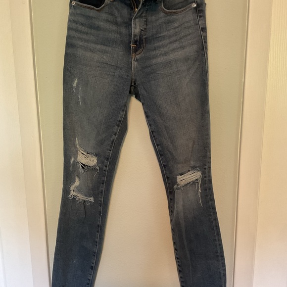 Good American, Good Waist Ripped Skinny Jeans size 25 - Picture 2 of 5